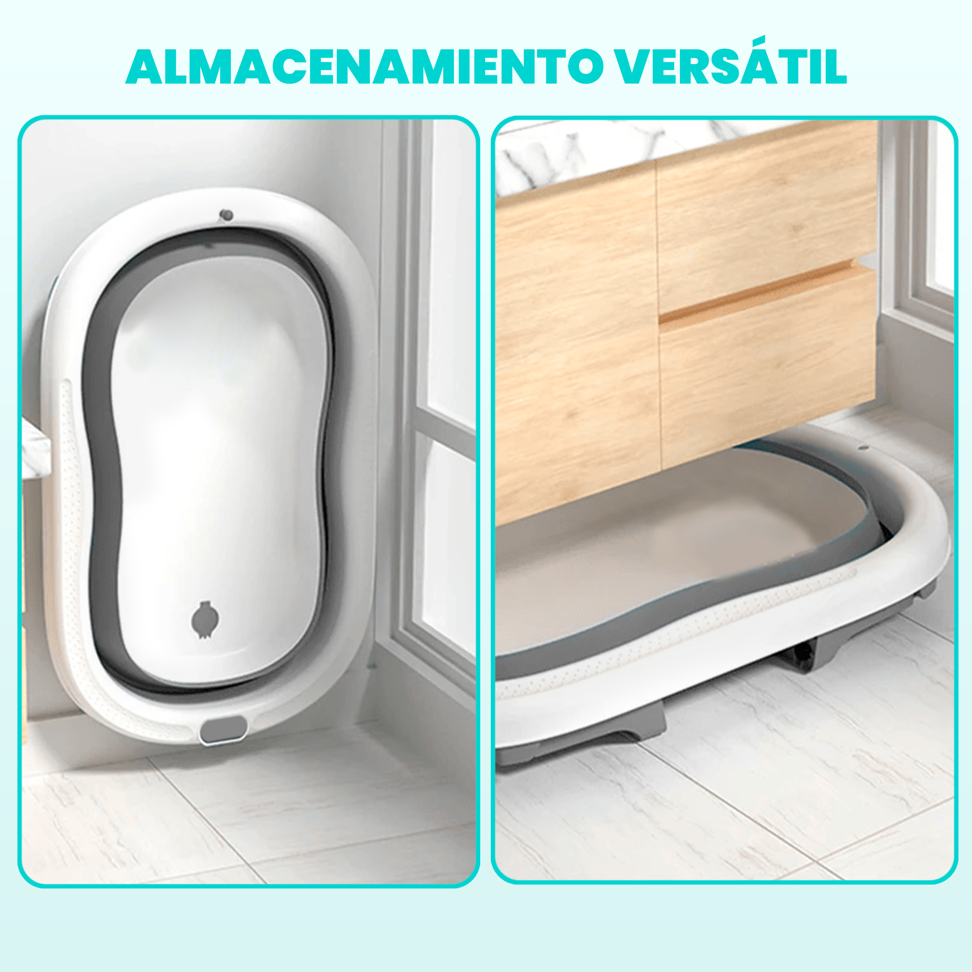 Bañera Plegable Bebe con Cojin Ergonomico - JUPPLIES