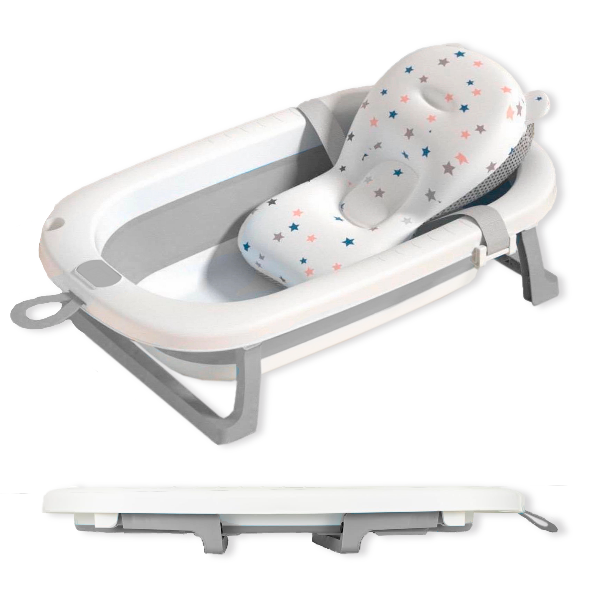 Bañera Plegable Bebe con Cojin Ergonomico - JUPPLIES